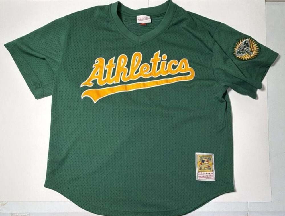 Mitchell & Ness Oakland Athletics 1998 Rickey Henderson Authentic Batting Jersey